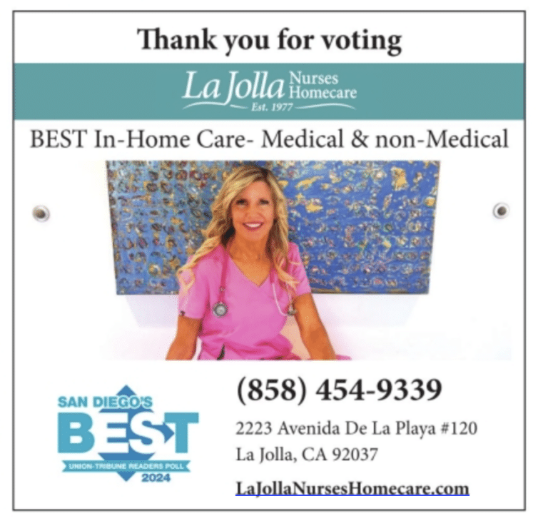 Voted SAN DIEGO'S BEST IN-HOME CARE!